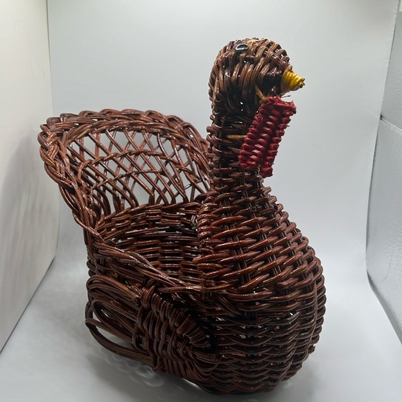 Other - Wicker Turkey friend 🦃. Cute basket